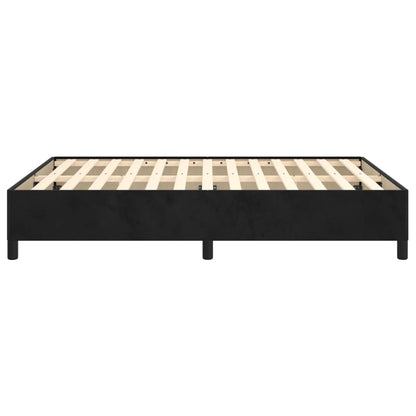 Bedframe Fluweel Zwart 140 x 200 cm 35 cm