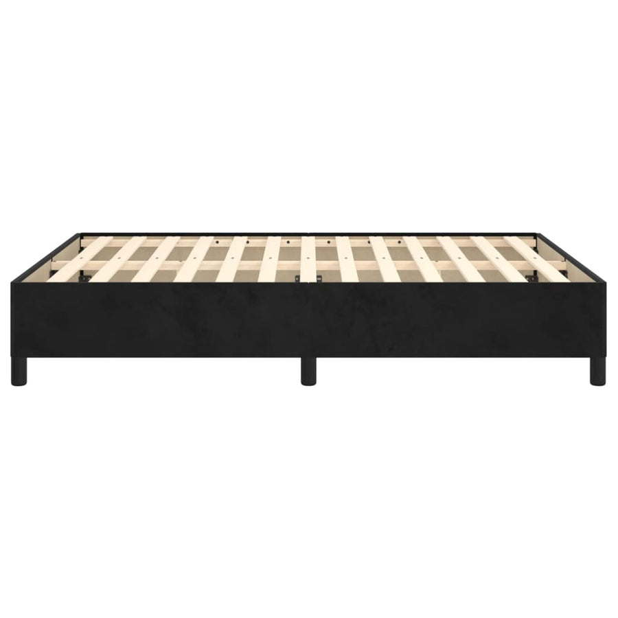 Bedframe Fluweel Zwart 140 x 200 cm 35 cm