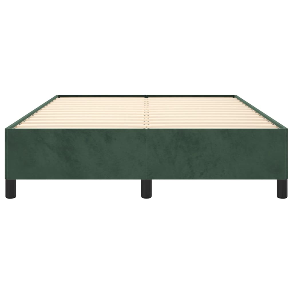 Bedframe Fluweel Donkergroen 140 x 200 cm 35 cm