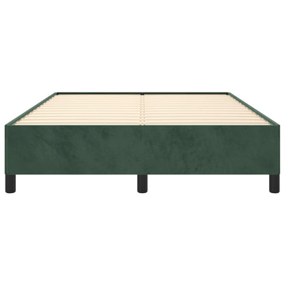 Bedframe Fluweel Donkergroen 140 x 200 cm 35 cm