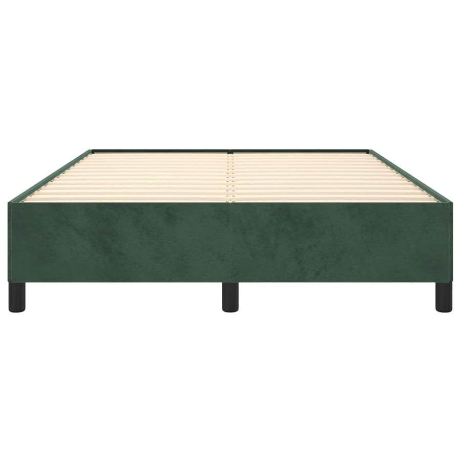 Bedframe Fluweel Donkergroen 140 x 200 cm 35 cm