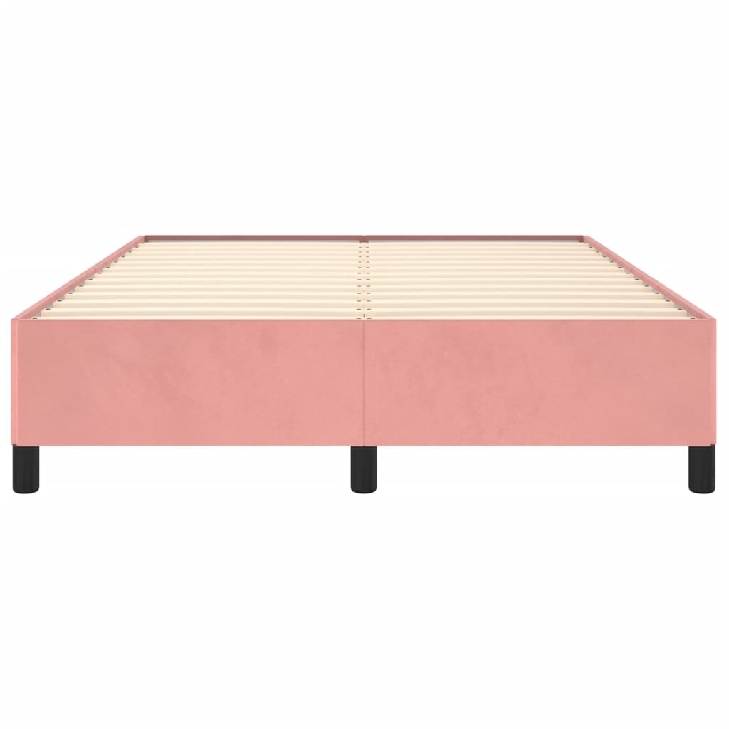 Bedframe Fluweel Roze 140 x 200 cm 35 cm