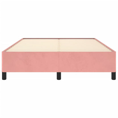 Bedframe Fluweel Roze 140 x 200 cm 35 cm