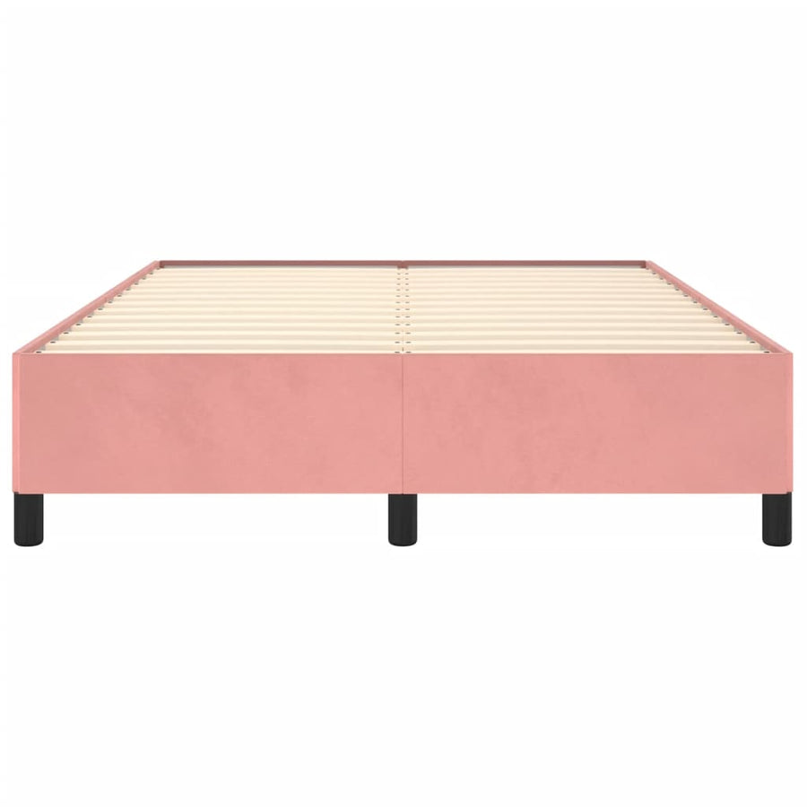 Bedframe Fluweel Roze 140 x 200 cm 35 cm