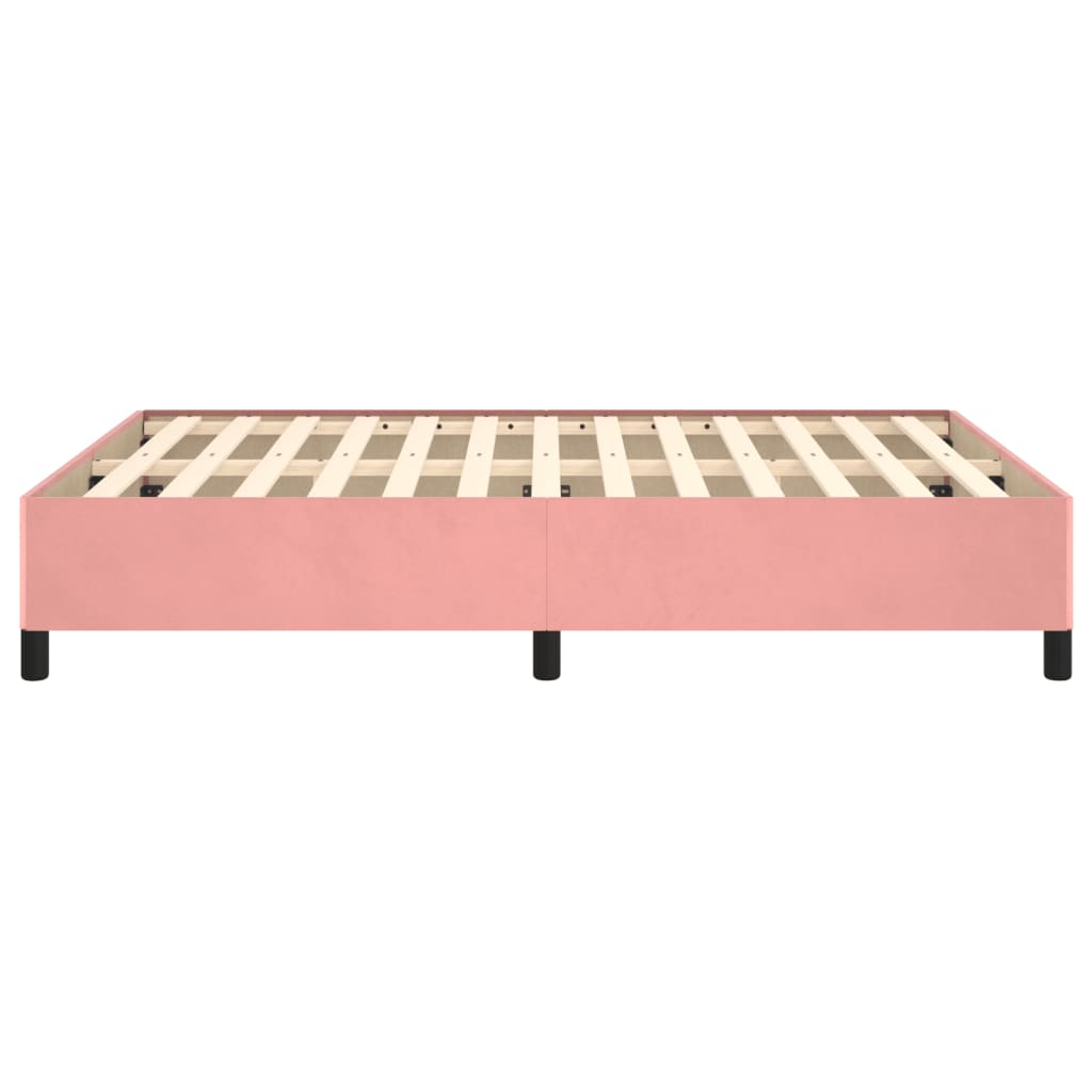 Bedframe Fluweel Roze 140 x 200 cm 35 cm