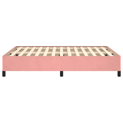 Bedframe Fluweel Roze 140 x 200 cm 35 cm