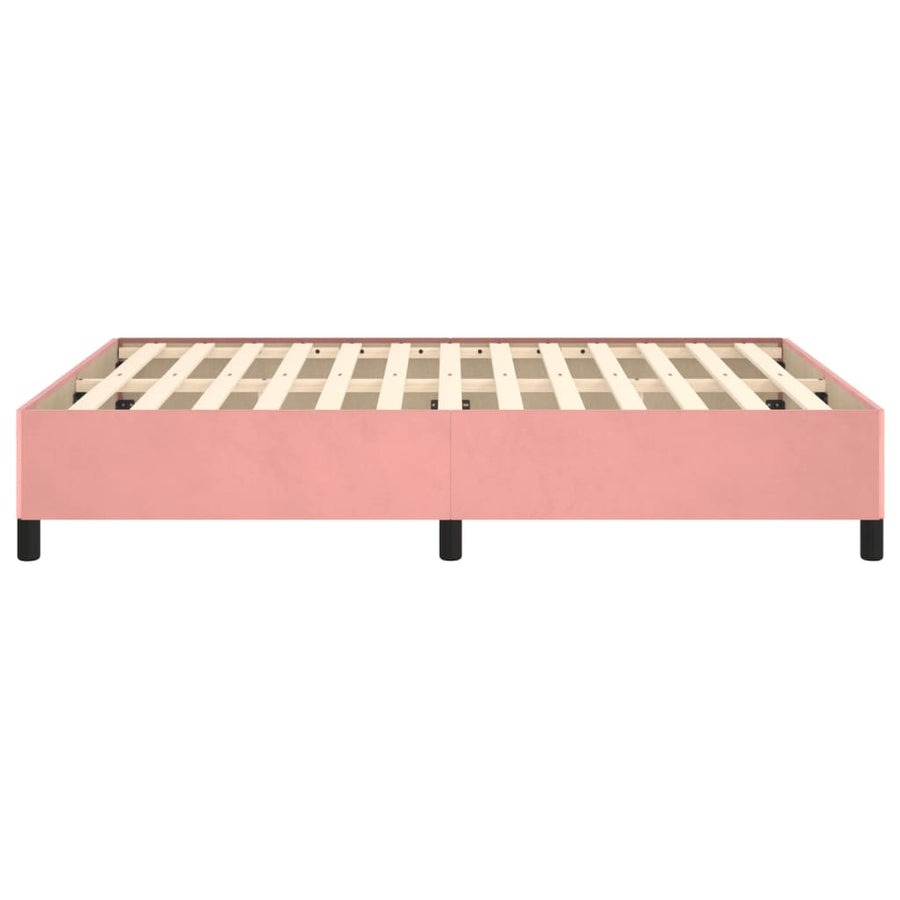 Bedframe Fluweel Roze 140 x 200 cm 35 cm