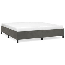Bedframe Fluweel Donkergrijs 160 x 200 cm 35 cm