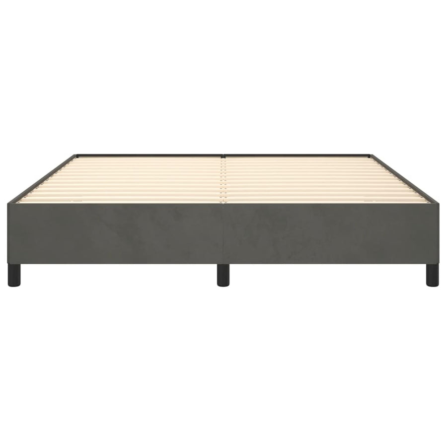 Bedframe Fluweel Donkergrijs 160 x 200 cm 35 cm