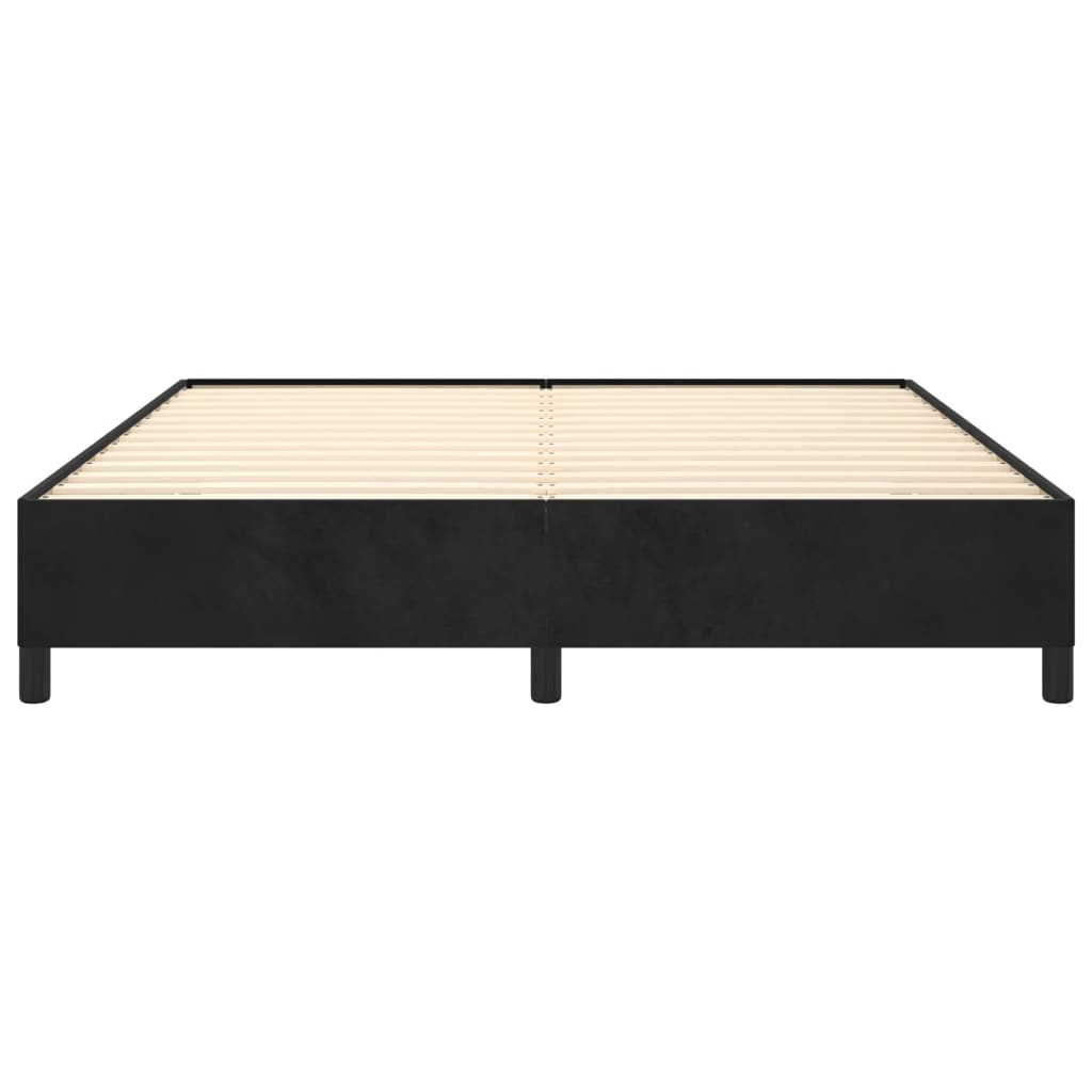Bedframe Fluweel Zwart 160 x 200 cm 35 cm