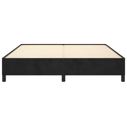 Bedframe Fluweel Zwart 160 x 200 cm 35 cm