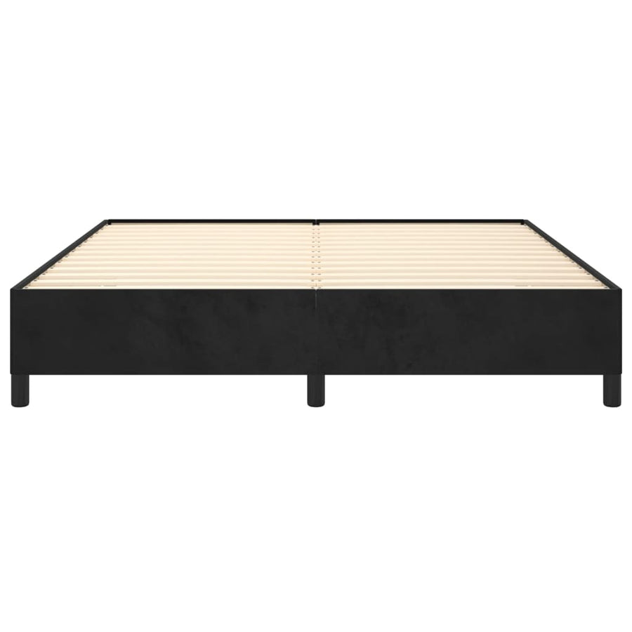 Bedframe Fluweel Zwart 160 x 200 cm 35 cm