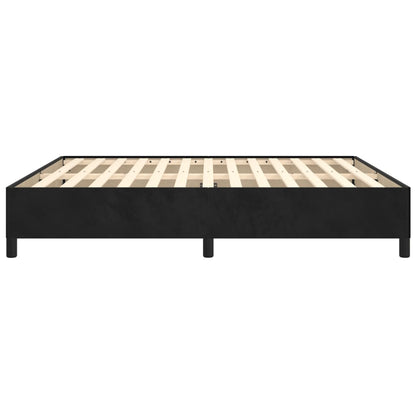 Bedframe Fluweel Zwart 160 x 200 cm 35 cm