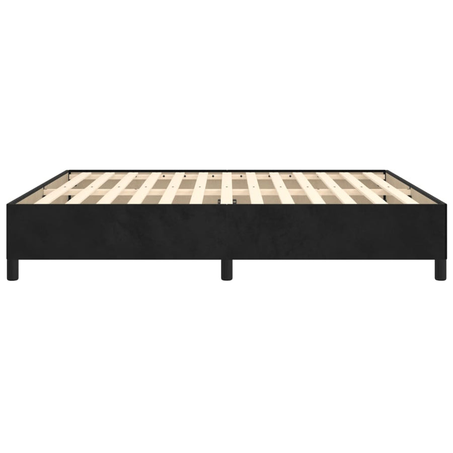Bedframe Fluweel Zwart 160 x 200 cm 35 cm