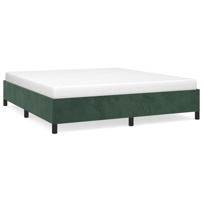 Bedframe Fluweel Donkergroen 160 x 200 cm 35 cm