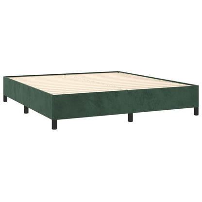 Bedframe Fluweel Donkergroen 160 x 200 cm 35 cm