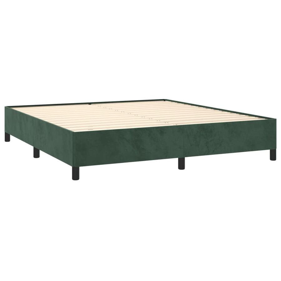 Bedframe Fluweel Donkergroen 160 x 200 cm 35 cm