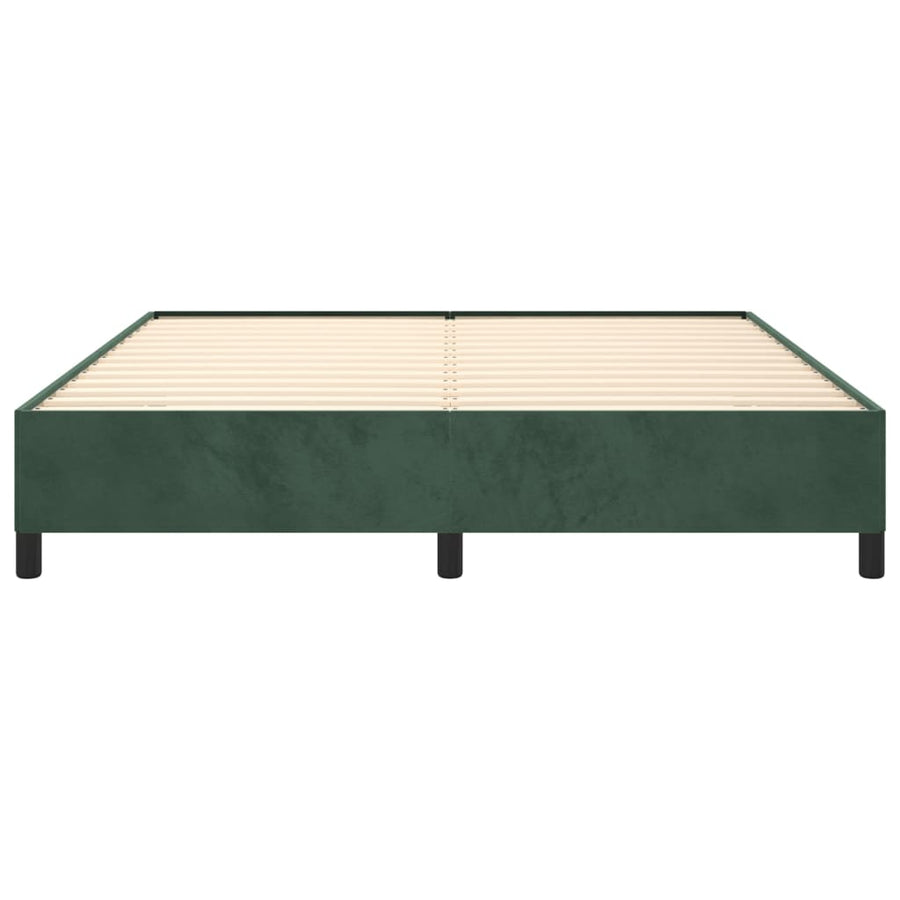 Bedframe Fluweel Donkergroen 160 x 200 cm 35 cm