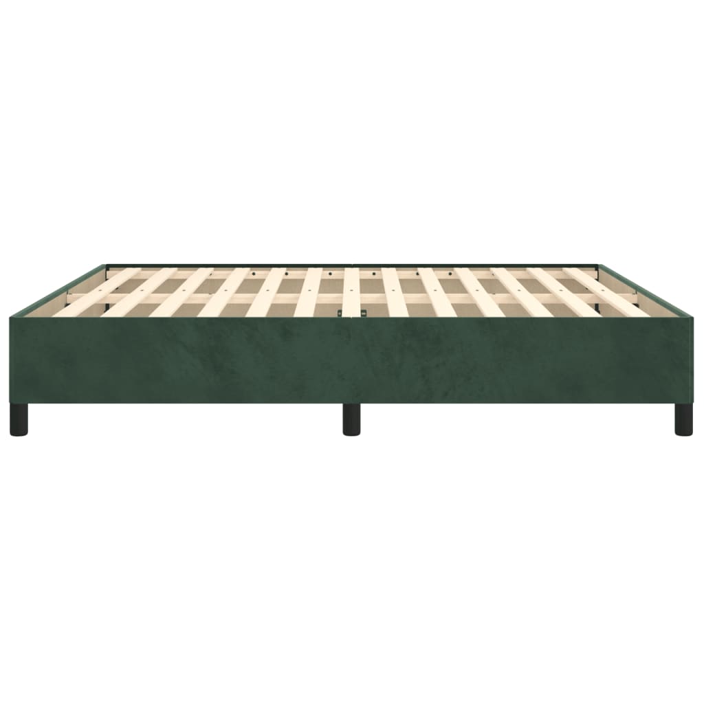 Bedframe Fluweel Donkergroen 160 x 200 cm 35 cm