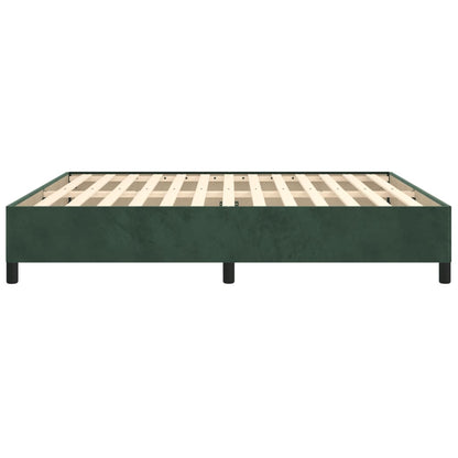 Bedframe Fluweel Donkergroen 160 x 200 cm 35 cm