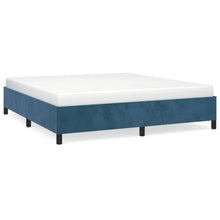 Bedframe Fluweel Donkerblauw 160 x 200 cm 35 cm