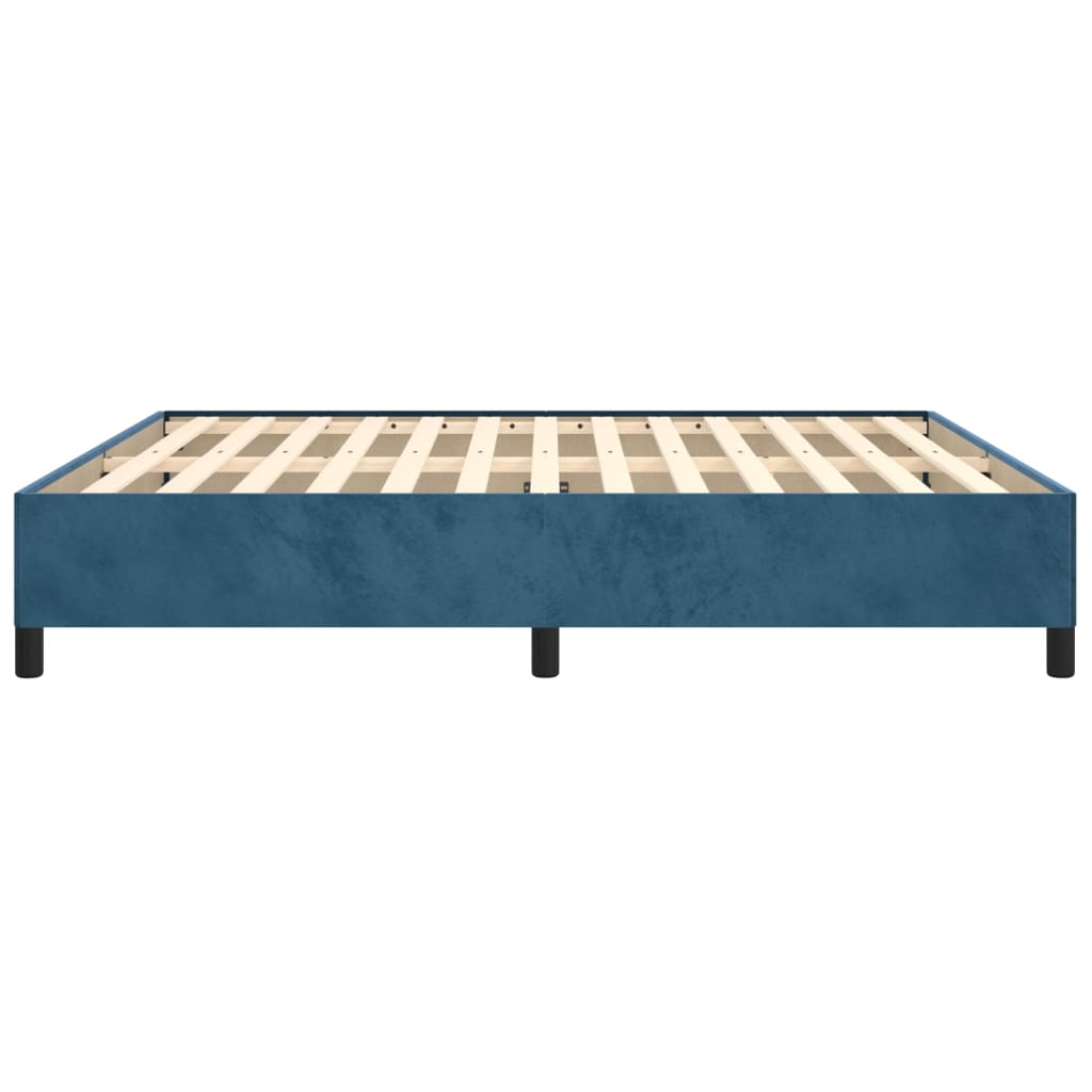 Bedframe Fluweel Donkerblauw 160 x 200 cm 35 cm