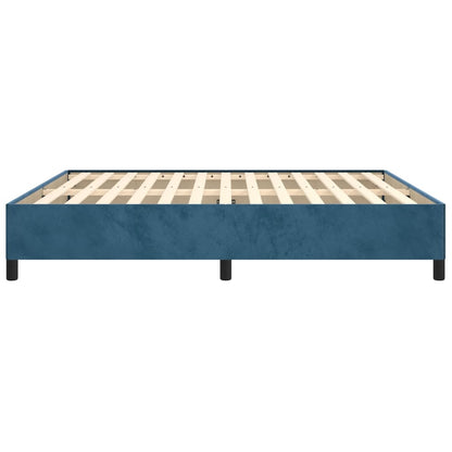 Bedframe Fluweel Donkerblauw 160 x 200 cm 35 cm