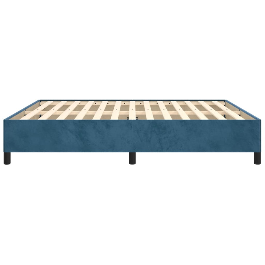 Bedframe Fluweel Donkerblauw 160 x 200 cm 35 cm