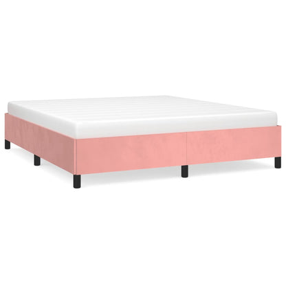 Bedframe Fluweel Roze 160 x 200 cm 35 cm