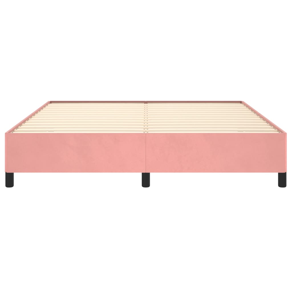 Bedframe Fluweel Roze 160 x 200 cm 35 cm