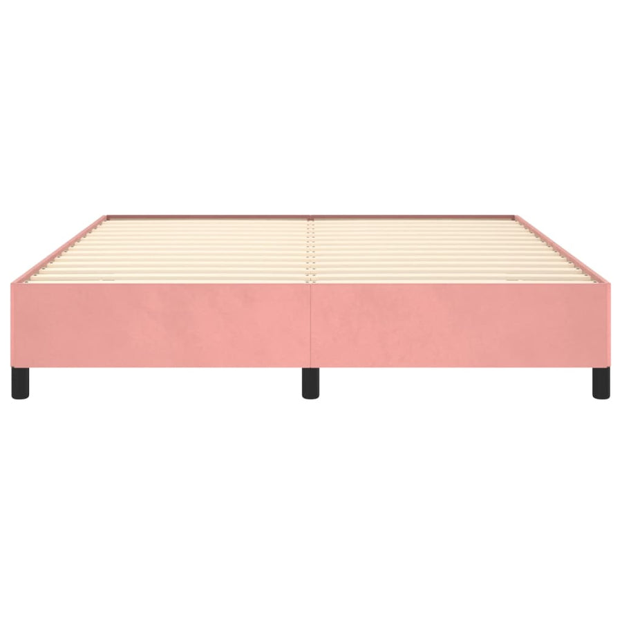 Bedframe Fluweel Roze 160 x 200 cm 35 cm
