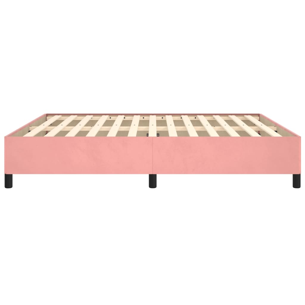 Bedframe Fluweel Roze 160 x 200 cm 35 cm