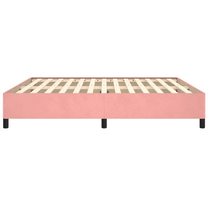Bedframe Fluweel Roze 160 x 200 cm 35 cm