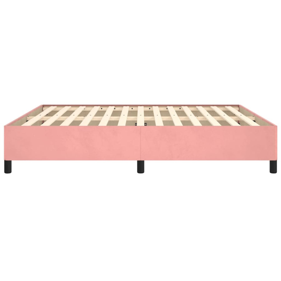 Bedframe Fluweel Roze 160 x 200 cm 35 cm