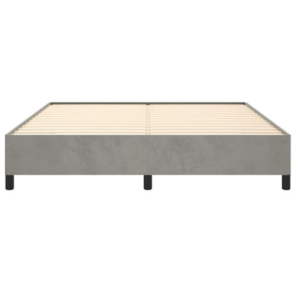 Bedframe Fluweel Lichtgrijs 180 x 200 cm 35 cm