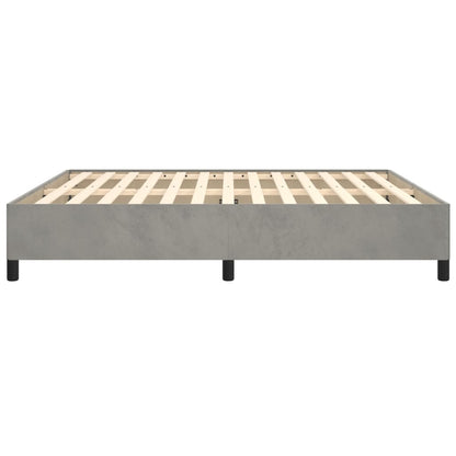 Bedframe Fluweel Lichtgrijs 180 x 200 cm 35 cm