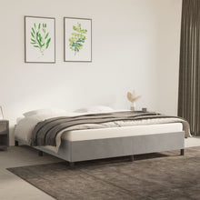 Bedframe Fluweel Lichtgrijs 180 x 200 cm 35 cm