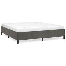 Bedframe Fluweel Donkergrijs 180 x 200 cm 35 cm