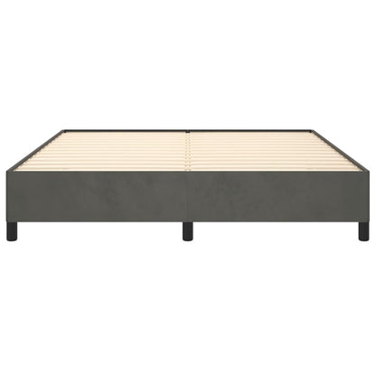 Bedframe Fluweel Donkergrijs 180 x 200 cm 35 cm