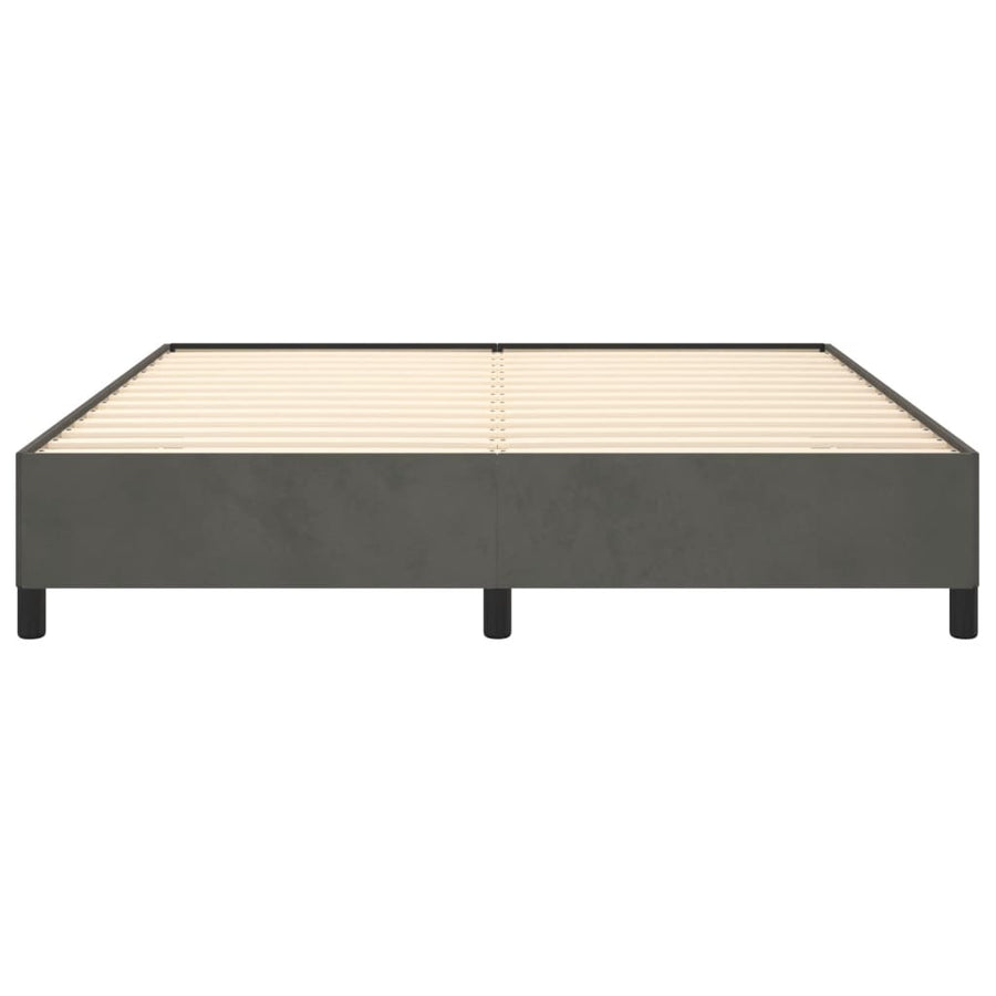 Bedframe Fluweel Donkergrijs 180 x 200 cm 35 cm