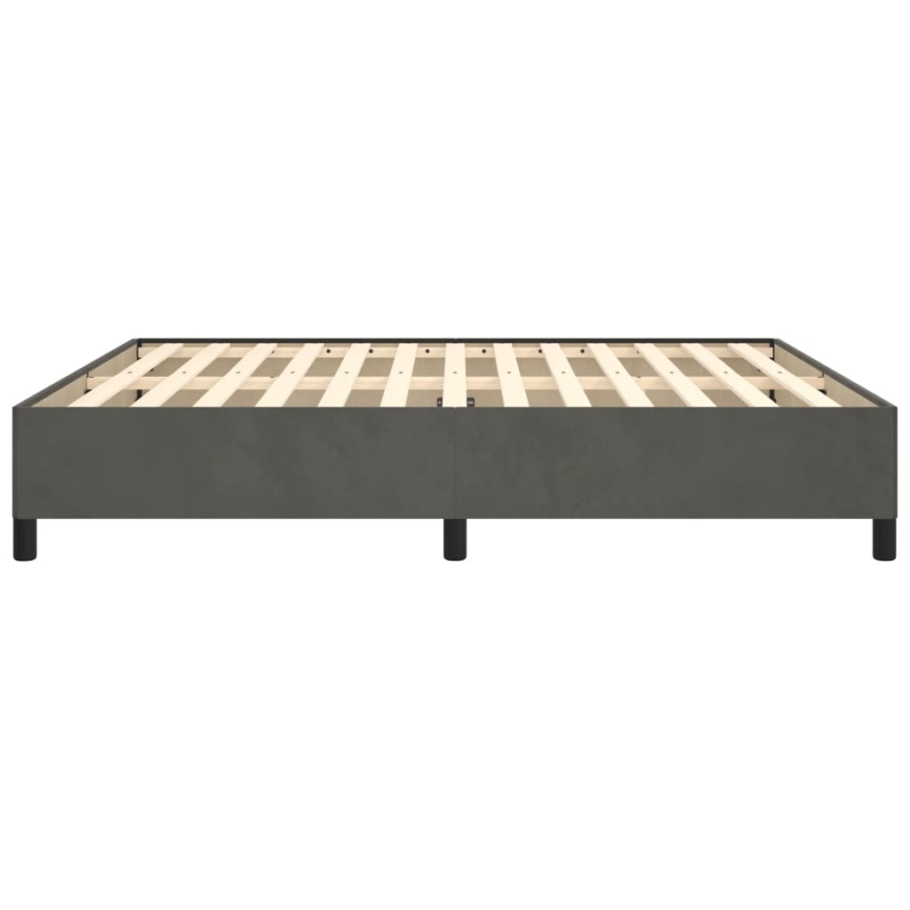 Bedframe Fluweel Donkergrijs 180 x 200 cm 35 cm
