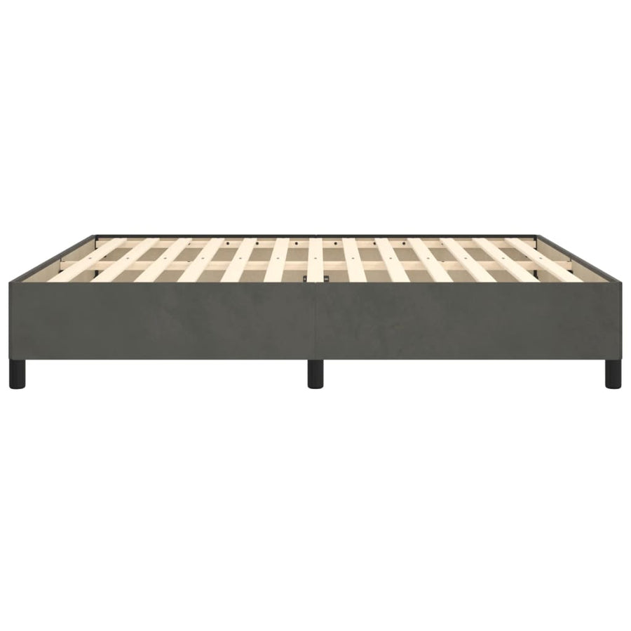 Bedframe Fluweel Donkergrijs 180 x 200 cm 35 cm