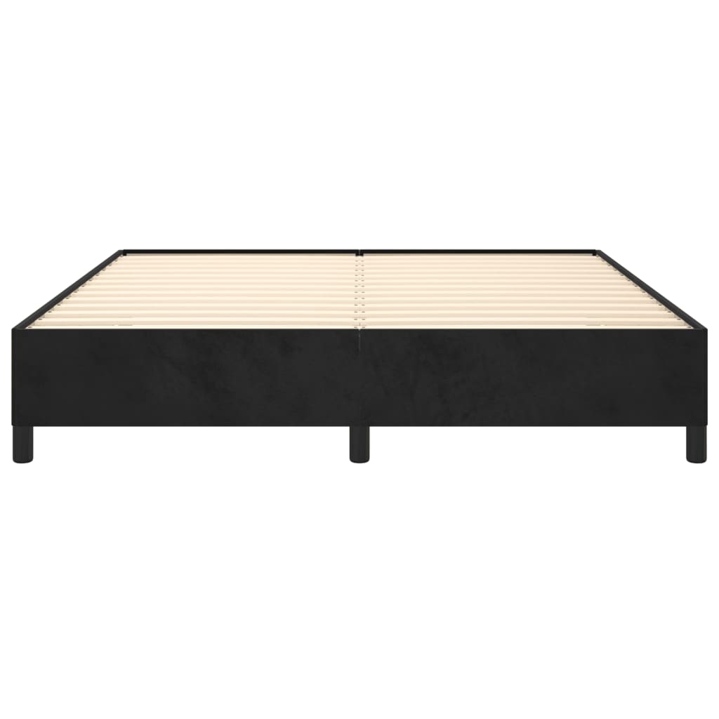 Bedframe Fluweel Zwart 180 x 200 cm 35 cm