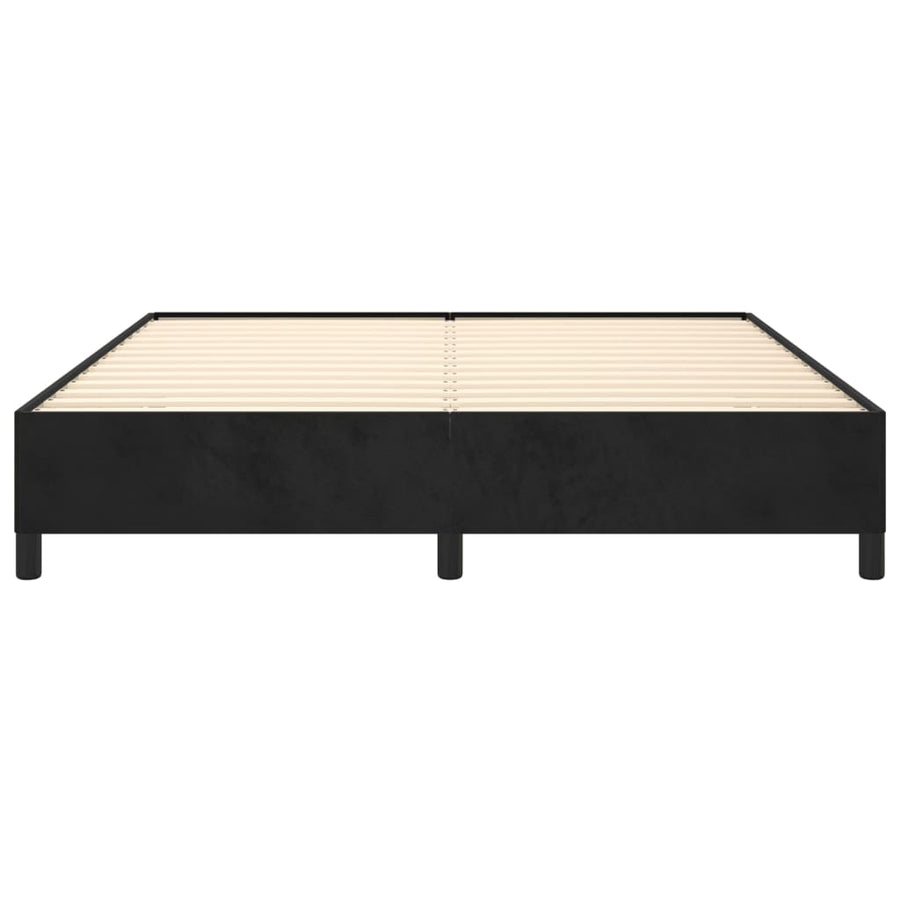 Bedframe Fluweel Zwart 180 x 200 cm 35 cm