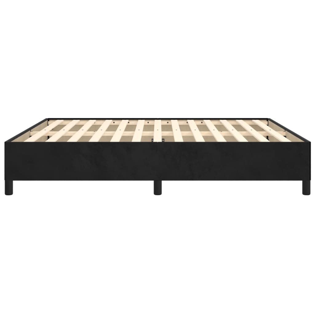 Bedframe Fluweel Zwart 180 x 200 cm 35 cm