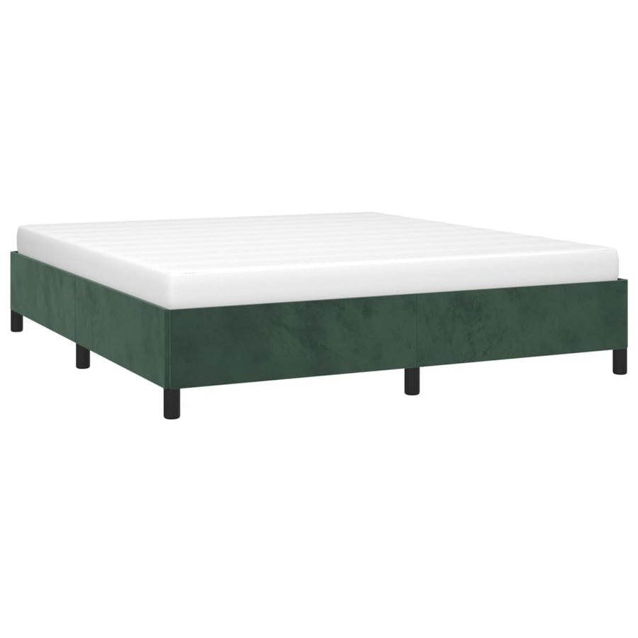 Bedframe Fluweel Donkergroen 180 x 200 cm 35 cm
