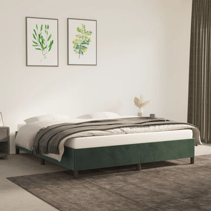 Bedframe Fluweel Donkergroen 180 x 200 cm 35 cm
