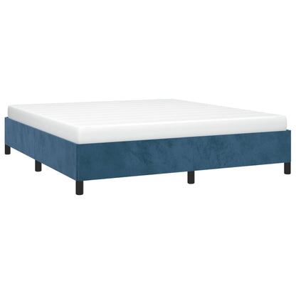 Bedframe Fluweel Donkerblauw 180 x 200 cm 35 cm