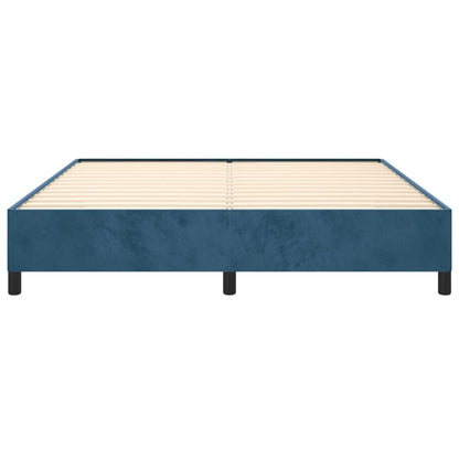 Bedframe Fluweel Donkerblauw 180 x 200 cm 35 cm
