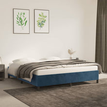 Bedframe Fluweel Donkerblauw 180 x 200 cm 35 cm